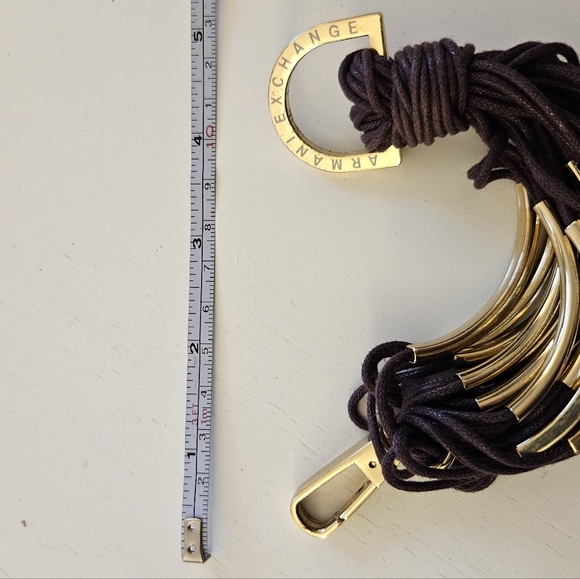 Armani Exchange Gold and Brown Key Holder - Picture 5 of 6